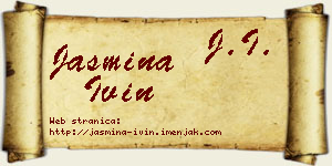 Jasmina Ivin vizit kartica